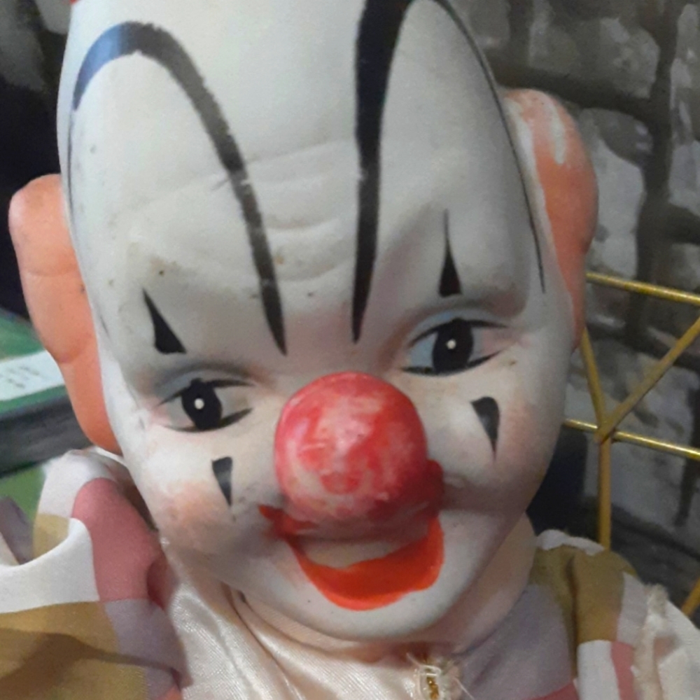 🤡 •VINTAGE 60s Rare ceramic happy CLOWN• 🤡